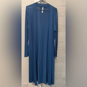 Zenana Outfitters Sky Blue Knit Cardigan